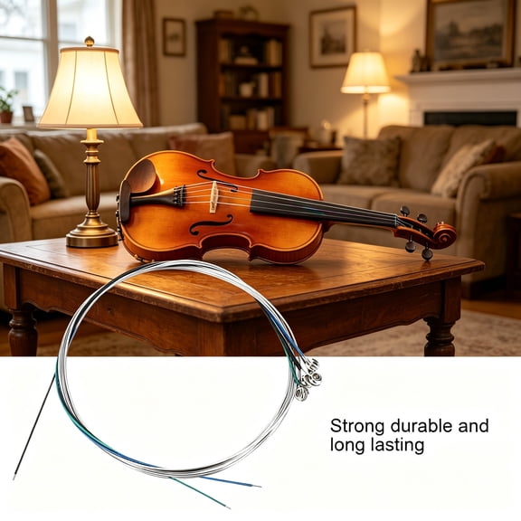 EXLEAF 2026 New 4/4 Violin String Steel Strings Set Full Size 010,014,020,029(010?029)For Practice,Performance,Orchestra,Home,Studio,Beginner,Professional,Replacement