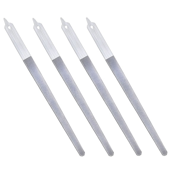 EXLEAF 2026 New 4 Pcs Diamond Deb Nail File Metal Nail File with Sharp Pointed Tip,Stainless Steel Nail Filer Metal Nail Files for Natural Nails Double Sided Manicure Pedicure Tools for Home(Small)