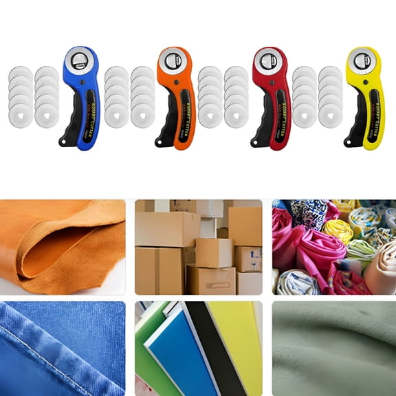EXLEAF 2026 New 45Mm Round Wheel Rotary Cutter Quilting Sewing Roller Fabric Cutting Tools,For Quilting,Sewing,Fabric Cutting,Diy Projects,Crafting