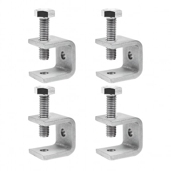 EXLEAF 2026 New 4X Stainless Steel C Clamps Tiger Clamp for Mounting U Clamps Small Desk Clamp for Securing Furniture, Mounting Tools, Workstations, Diy Projects, Carpentry, Home Repairs.