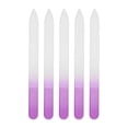 thumbnail image 1 of EXLEAF 2026 New 5 Pcs Sturdy Glass Nail Files Glass Nail File Set Glass Files for Nails Purple for Nail Care, Manicures, Pedicures, At-Home Grooming, Salon Use, 1 of 7