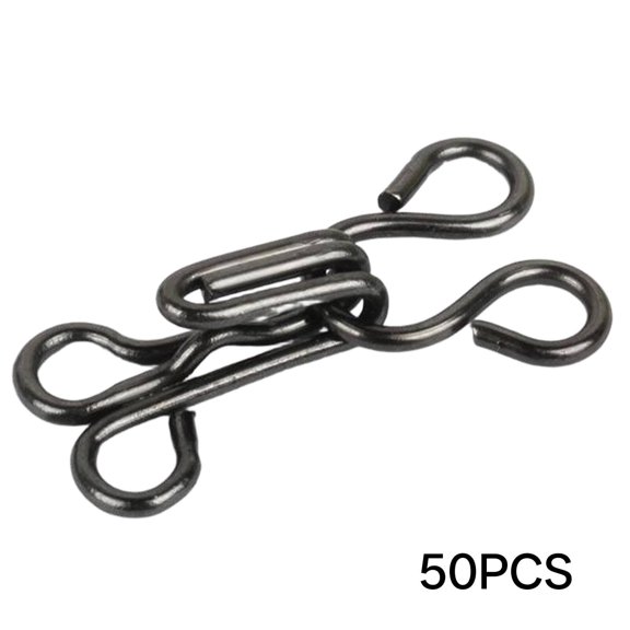 EXLEAF 2026 New 50Pcs Button Hooks Eyes Closure Buckle Sewing Handcraft Tools Gunmetal for Sewing Crafts Clothing Repair Diy Projects Embellishments Garment Making