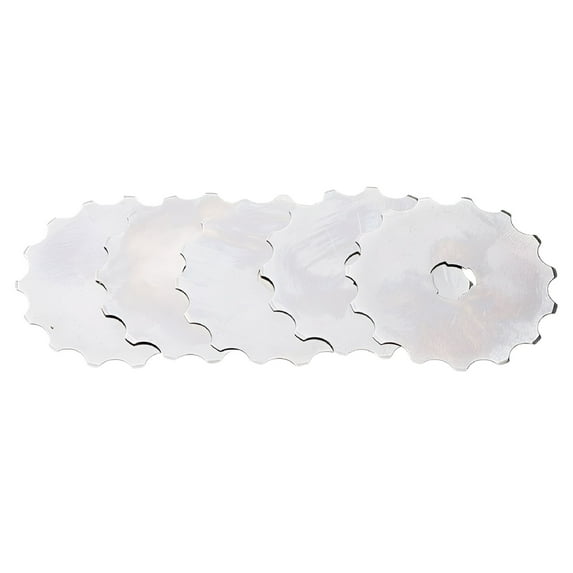 EXLEAF 2026 New 5Pcs Rotary Cutter 45Mm Crochet Edge Skip for Sewing Fabric Leather Quilting Cutter Paper Perforating Tool for Fabric,Leather,Paper,Quilting,Crafts