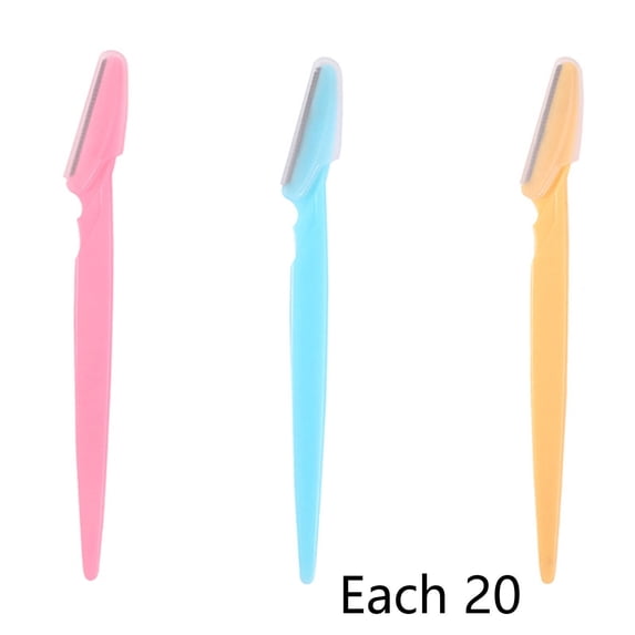 EXLEAF 2026 New 60Pcs Face Razors for Women,Sharp Stainless Steel Blade Face Razors,Designed for Beginners Safe Eyebrow Shaving Experience Microblades for Face