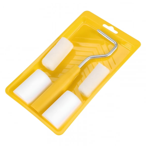 EXLEAF 2026 New 6Pcs Mini Foam Paint Roller Painting Decorating Kit 2 Inch Small for Wall Painting Repair Brush for Furniture,Door,Cabinet,Trim,Craft