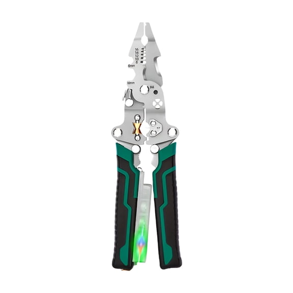 EXLEAF 2026 New 8 in 1 Wire Stripper with Voltage Tester,Electric Pliers,Multi-Function Electric Wire Stripping Tool for Cutting and Pulling Pliers,Electrician Repair Tool (1Pc)
