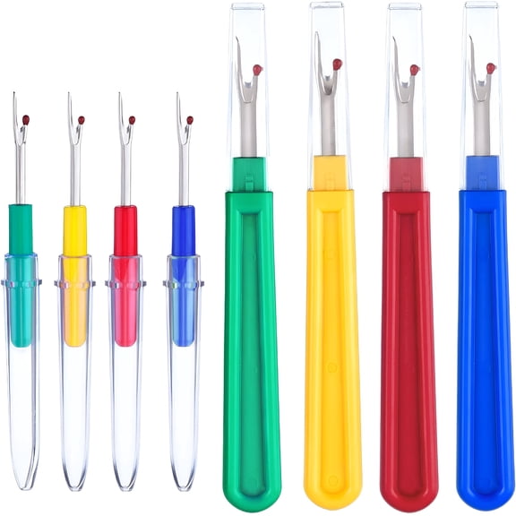 EXLEAF 2026 New 8 Pieces Colorful Seam Ripper 4 Big and 4 Small Stitch Ripper Sewing Tools for Opening Seams and Hems for Sewing,Quilting,Crafts,Diy Projects