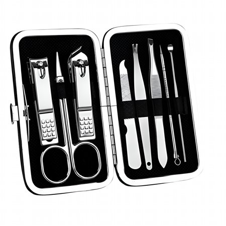 EXLEAF 2026 New 8 Pieces Manicure Set for Nail Scissors Clipper Pedicure and Manicure Kit-Best Gift for Home,Travel,Spa