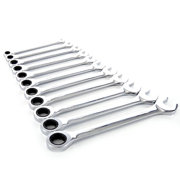 EXLEAF 2026 New 8Mm-19Mm Reversible Ratchet Wrench Durable Ratcheting Spanner Nut Hand Tool for Automotive,Plumbing,Mechanic,Assembly,Home Repairs
