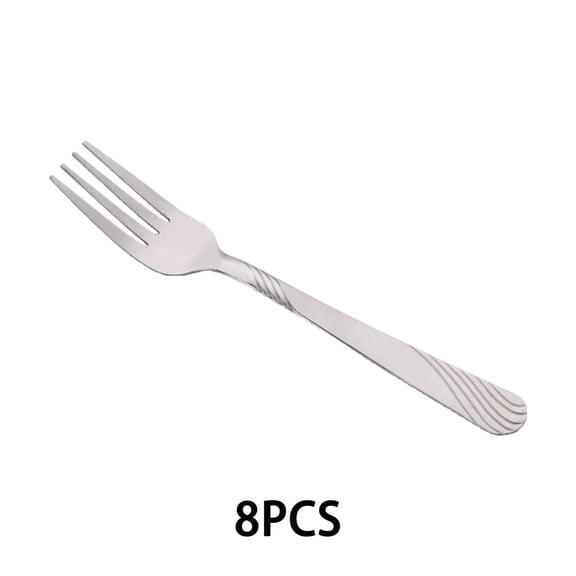 EXLEAF 2026 New 8Pcs Dinner Forks,Creative Pattern Salad Forks,Unique Decoration Forks Stainless Steel,Style1,L