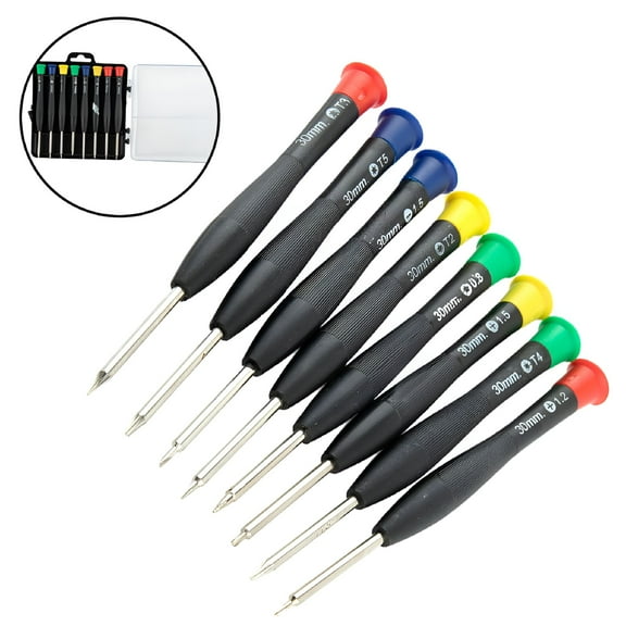 EXLEAF 2026 New 8Pcs Precision Torx Cross Screwdriver Set Repairing Tool T3 T4 T5 Ph000 Sl1.5 for Electronics Repair, Watch Fixing, Small Gadgets, Precision Tasks, Diy Projects