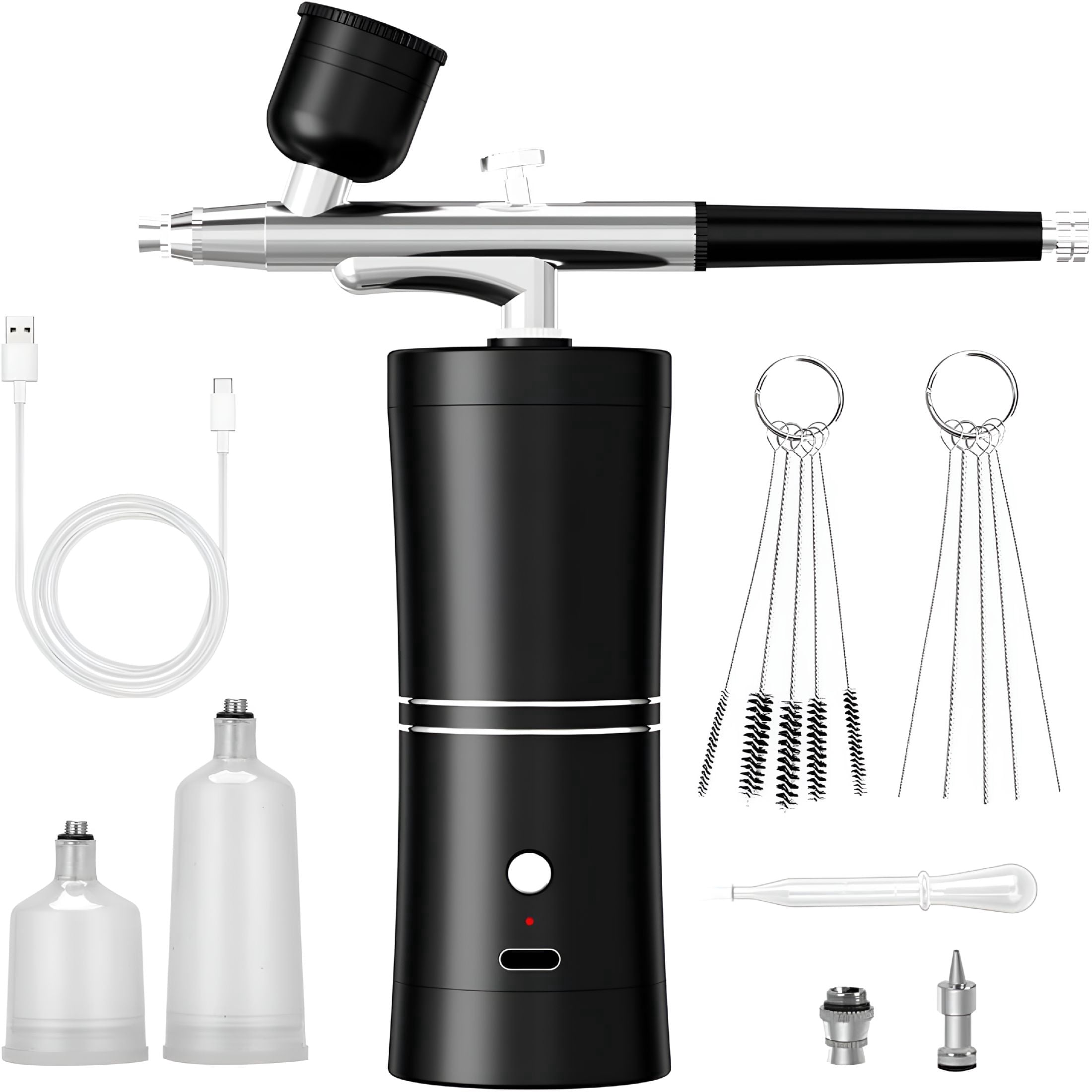 EXLEAF 2026 New Airbrush Kit with Compressor Portable Airbrush Air Brush Kit with Air Compressor Airbrush for Nails Airbrush Compressor High Pressure Nail Airbrush Machine Handheld Mini Air Brush Kit