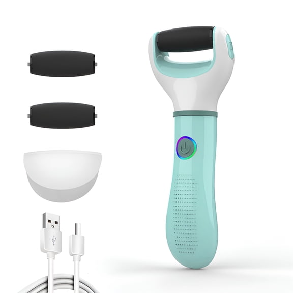 EXLEAF 2026 New Automatic Callus Remover for Feet,Rechargeable Pedicure Tools for Feet,Electric Foot Callus Remover with 2 Roller Heads 2 Speed,Waterproof Foot File Perfect for Dead Hard Cracked