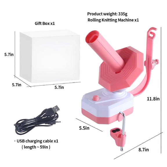 EXLEAF 2026 New Automatic Electric Yarn Winder with 10Oz Capacity-Perfect for Crochet Lovers! for Yarn,Knitting,Crochet,Diy Projects