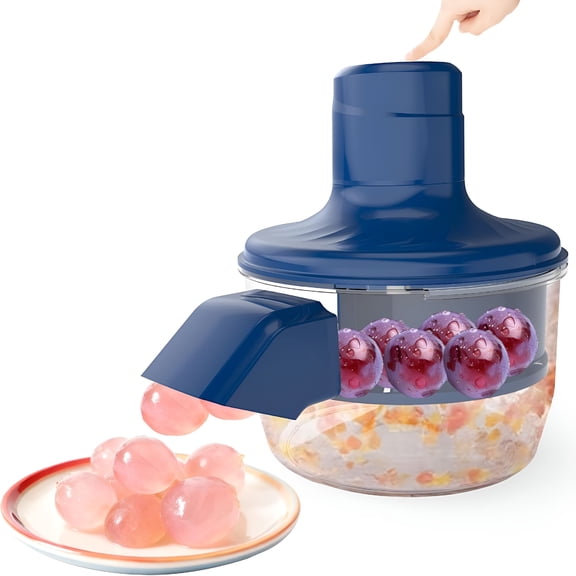 EXLEAF 2026 New Automatic Grape Peeler Machine,Electric Peeling Skin Remover Tool for Small Fruits,Automatic Garlic&Cherry Peeler Skin Remover Tool for Grape,Efficient Peeling Kitchen Gadget for Home