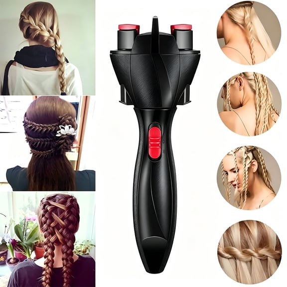 EXLEAF 2026 New Automatic Hair Braider, Electric Hair Braiding Machine Hair Twisters with 360 Degree Rotates Hair Clip Head for Hair Diy, Styling Tool (Usb)
