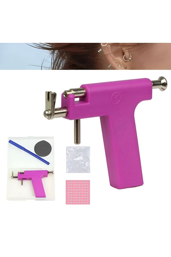 2026 New Body Piercing Tool Ear Nose Belly Button Piercing Guns Ear Stud, Professional Piercing Kit with 98 Earrings, Body Jewelry Tool for Piercing