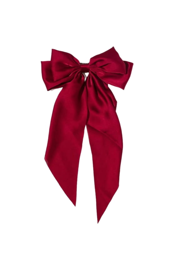 2026 New Bows for Girls Power Spring Girls Hair Accessories Light and Comfortable Hair Clips Wine Red for Everyday Wear School Parties Special Occasions Casual Styling