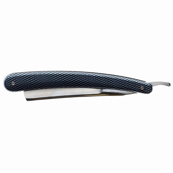 EXLEAF 2026 New Carbon Fiber Handle Straight Edge Shaving Razor for Men, Barber, Grooming, Facial Hair, Professional Use