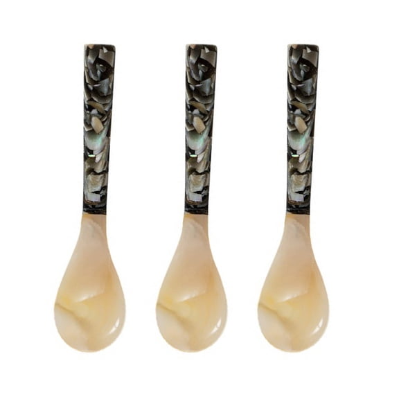 EXLEAF 2026 New Caviar Serving Spoons Mini Spoons for Special Occasions Mother of Pearl Shell Spoon with Artisan Craftsmanship for Dining Party Entertaining