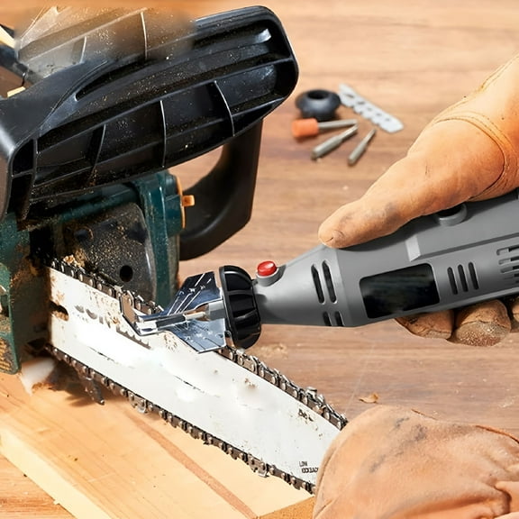 EXLEAF 2026 New Chainsaw Sharpening Tool Chain Saw Sharpener File Grinder Electric Kit for Chainsaw, Woodwork, Forestry, Carpentry