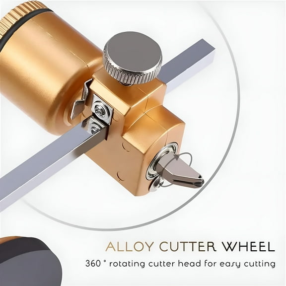 EXLEAF 2026 New Circular Glass Cutter Circle Circular Cutter Heavy Duty Glass Supplies Art Craft,For Glass Cutting,Art Projects,Crafting,Diy Home Decor,Stained Glass Work.