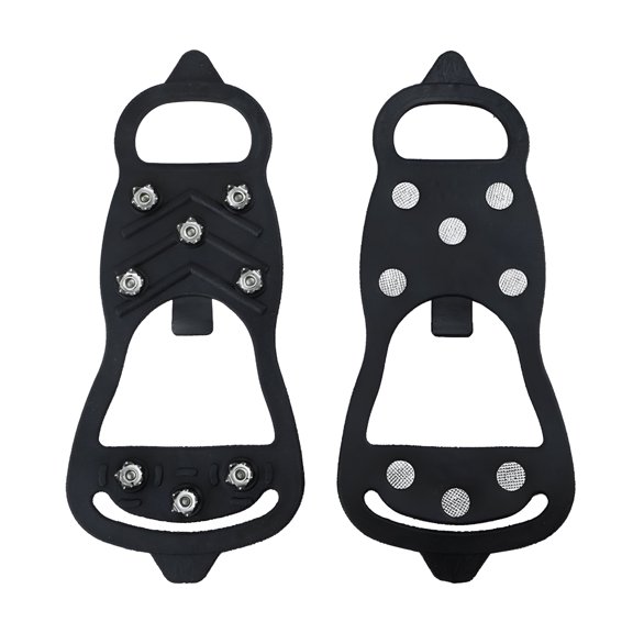 EXLEAF 2026 New Climbing 8 Studs Upgraded Snow Cleats for Shoes and Boots for Hiking Snow Shoe for Ice Snow Winter Hiking Climbing Ice Fishing Ice Cleats Traction Snow Grips