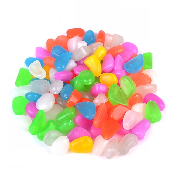EXLEAF 2026 New Cobblestone Pebble Turtle Tank Rocks Yard Stakes Decor Decorations Accessories Shine 100 Pcs for Pond, Aquarium, Garden, Terrarium, Turtle Tank