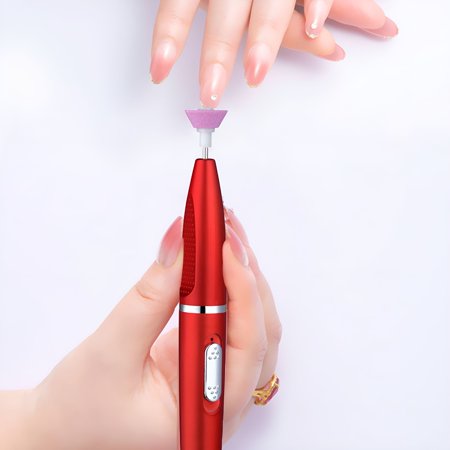 EXLEAF 2026 New Cordless Nail Drill, Portable Rechargeable Electric Nail Machine File Kit with 5 Nursing Heads, Manicure Pedicure Polishing
