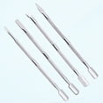 thumbnail image 1 of EXLEAF 2026 New Cuticle Pusher Cuticle Remover Nail Kit Manicure Tools for Nail Cleaner 4Pack for Home,Salon,Travel,Professional,Diy,Personal Care, 1 of 4