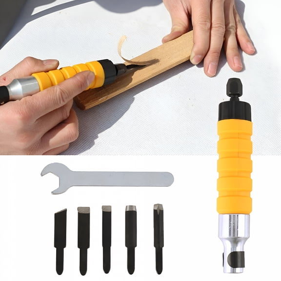 EXLEAF 2026 New Diy Electric Drill Wood Chisel Carving Tools Wrench Flexible Shaft Tools Set for Woodworking,Carving Projects,Diy Repairs,Home Improvement,Craft Making