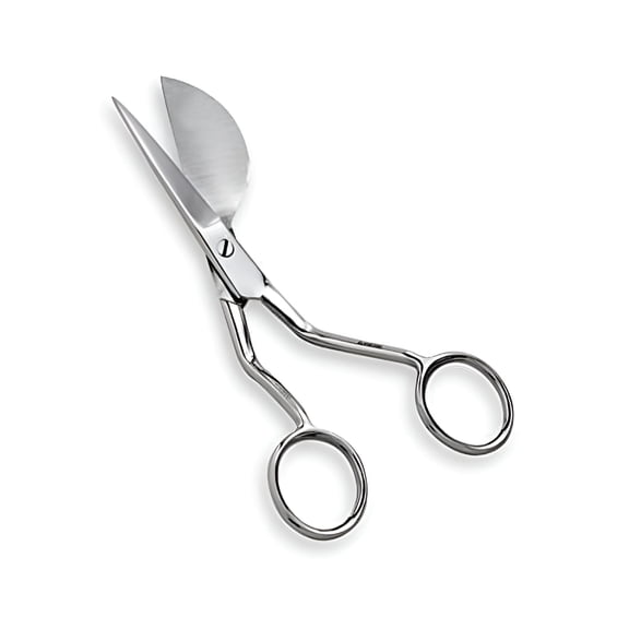 EXLEAF 2026 New Duck Bill Applique Scissors 4.5 Inch Paddle Shaped for Arts, Craft, Fabric & Embroidery for Fabric Cutting, Applique Work, Embroidery Projects, Crafting, Sewing.
