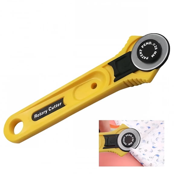 EXLEAF 2026 New Electric Rotary Fabric Cutter Scissors Cloth Cutting Machine Cloth Cutter Ideal for Multi 28Mm Cutting Knife