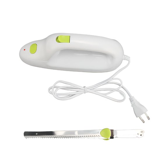 EXLEAF 2026 New Electric Serrated Carving Knife Automatic Frozen Meat Cutting Knife for Meat, Bread, Vegetables, Fruits, Kitchen Use, Food Preparation, Slicing, Chopping, Eu Plug 220-240V.