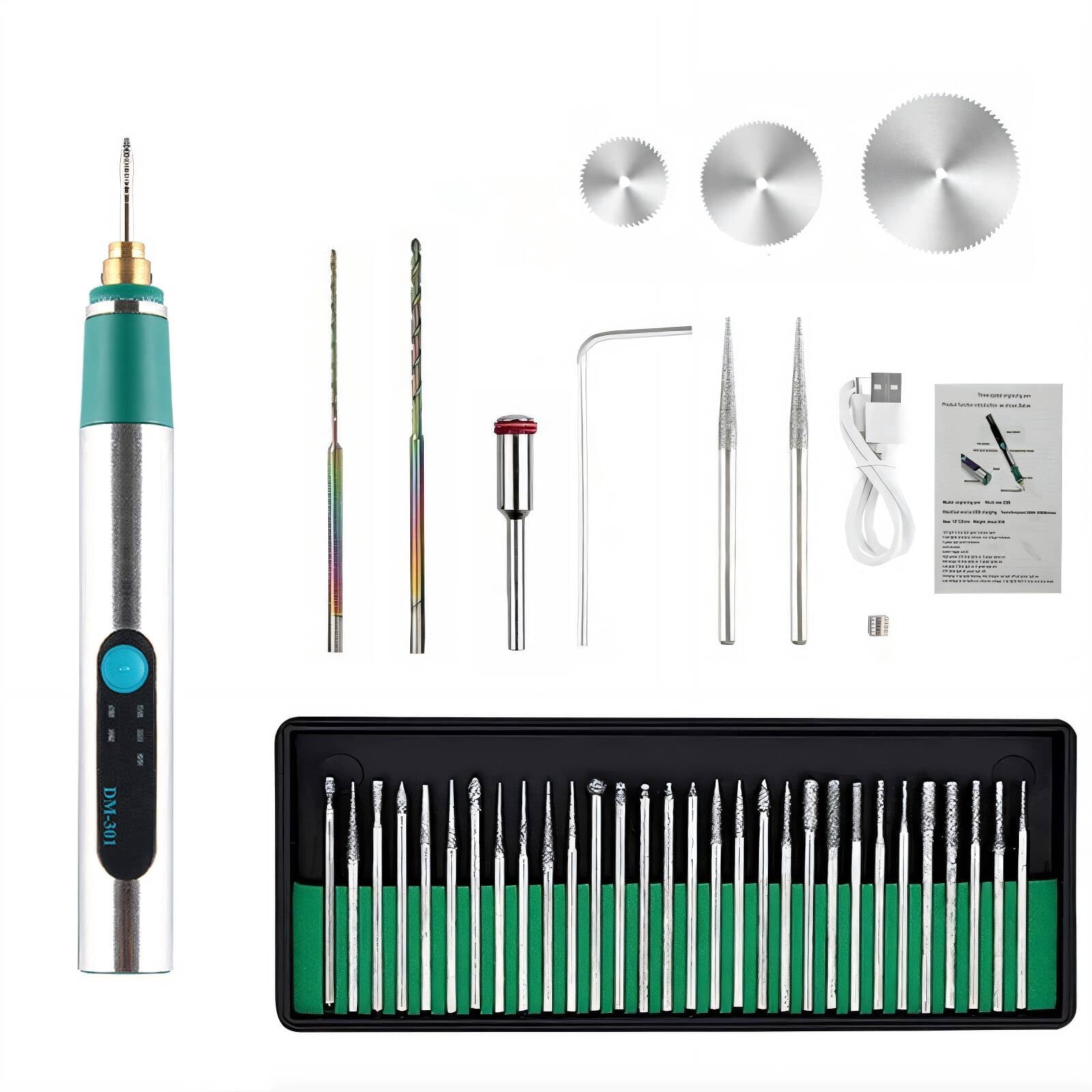EXLEAF 2026 New Engraving Pen,Usb Portable Charging Engraving Pen for Metal Wood Glass and Plastic,500Mah Lithium Battery Engraver Pen,Low Noise Engraving Tool,Package Three