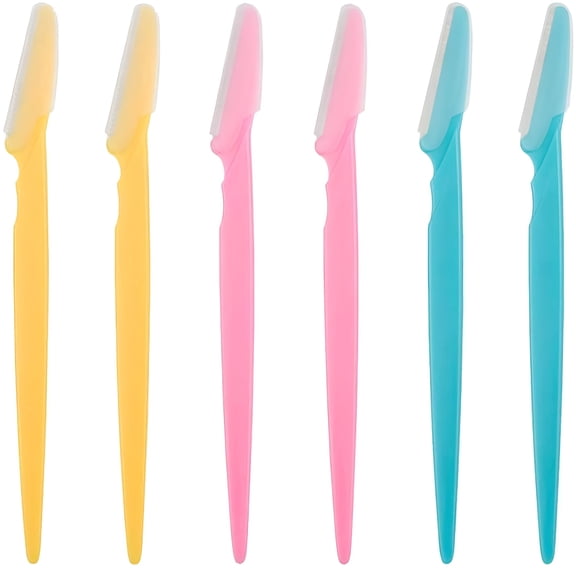 EXLEAF 2026 New Exfoliating Dermaplaning Tool,Eyebrow Razor,Facial Dermaplane Razors Shaver with Precision Cover for Women and Men Pack of 6
