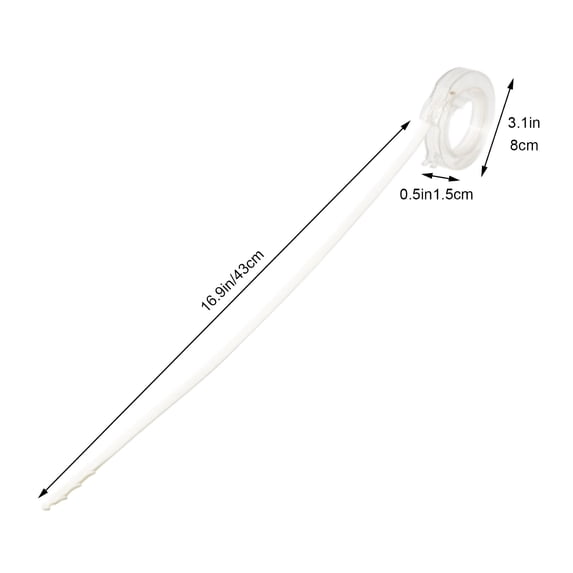 EXLEAF 2026 New Flexible Drain Snake Cleaning Tool 2-Pack for Sink, Bathtub, Bathroom, Kitchen | 43Cm Retractable Sink Hair Catcher | Sewer Pipe Dredge Hook with Storage Box | White & Blue