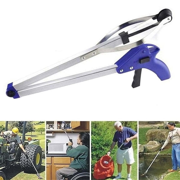 EXLEAF 2026 New Folding Pick Up Reaching Tool,Easy Reach Grab Grabber Stick Extend Reacher,Foldable Long Trash Clamps