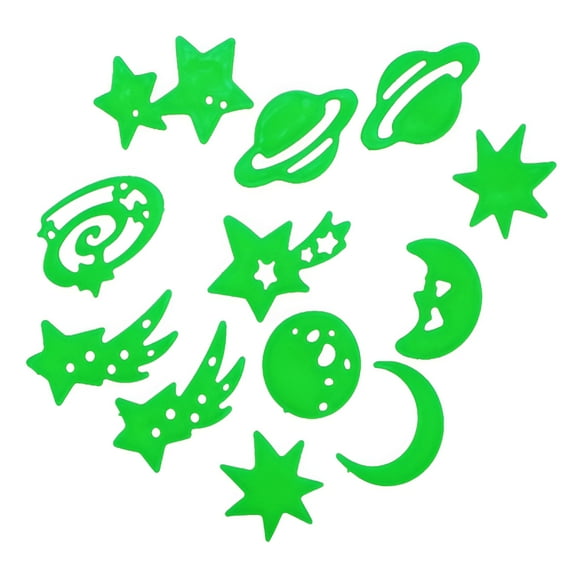 EXLEAF 2026 New Glow in the Dark Stars for Ceiling Led Glow in the Dark Plastic Stars Fun Ceiling Wall Art Luminous Space Stickers, for Kids Room, Bedroom, Nursery, Playroom, Ceiling Dcor