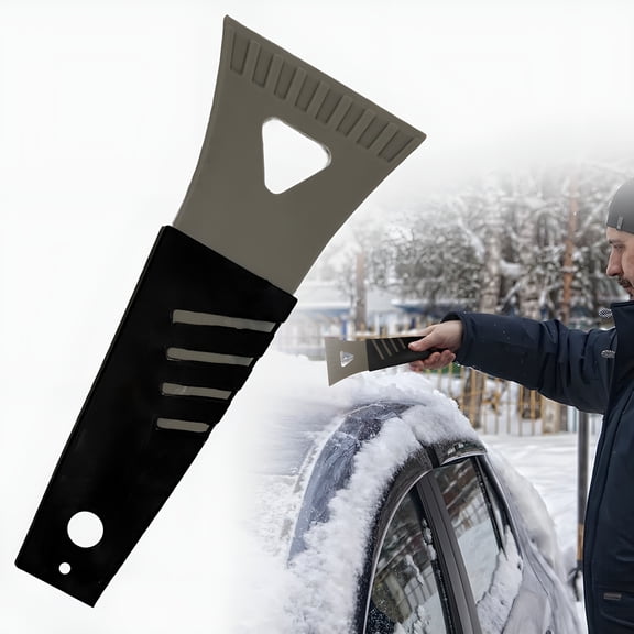 EXLEAF 2026 New Grey Plastic Ice Scraper for Car Windshield,Frost Ice Removal Tool 7" Scraper Winter Car Accessories for Suv Truck for Winter Driving,Snow Removal,Frost Clearing,Car Maintenance.