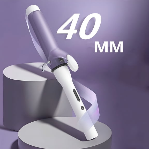 EXLEAF 2026 New Hair Curling Iron Wand - 40Mm Large Barrel for Voluminous Waves, Loose Curls, and Bombshell Waves, Electric Hair Curler Styling Tool