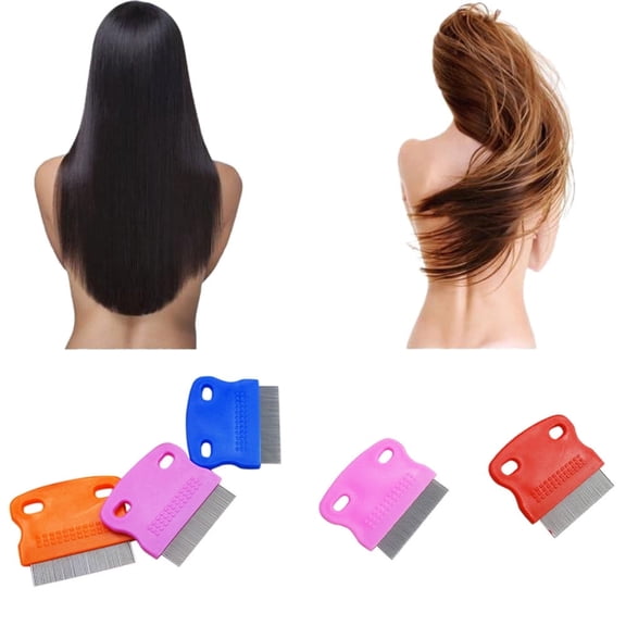 EXLEAF 2026 New Hair Lice Comb,Fine Stainless Steel Nit Removal Comb for Lice Treatment,Hairbrush for Safe and Gentle Removal of Nits and Lice