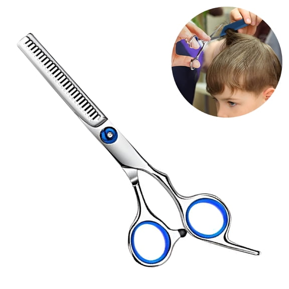 EXLEAF 2026 New Hair Thinning Shears Professional Teeth Scissors with Adjustable Screw Barber Scissor for Texturizing Styling - Stainless Steel