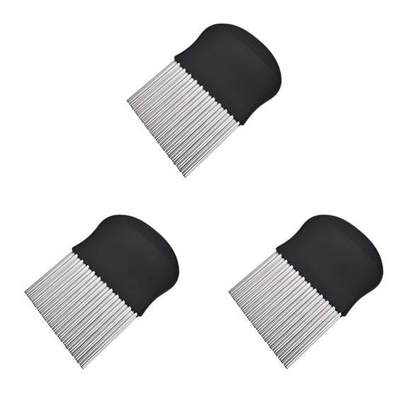 EXLEAF 2026 New Heavy Duty Stainless Steel Crinkle Cutter Wavy Chopper French Fry Slicer for Potatoes Carrot Chips and Fruits,Vegetable,Potatoes,Onions (3 Pcs)