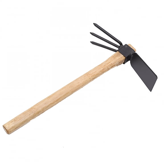 EXLEAF 2026 New Hoe and Cultivator Hand Tiller,Heavy Duty Dual Headed Weeding Tool,Hoe Garden Tool with Carbon Steel Blade for Soil Loosening,Weeding and Digging