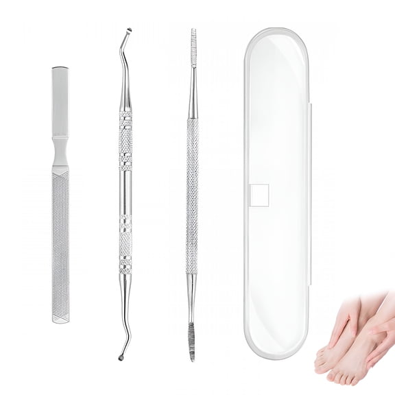 EXLEAF 2026 New Ingrown Toenail Tool Kit for Men and Women Ingrowing Toe Nail Lifter for Manicure Pedicure Foot Care Heavy Duty Surgical Grade Steel