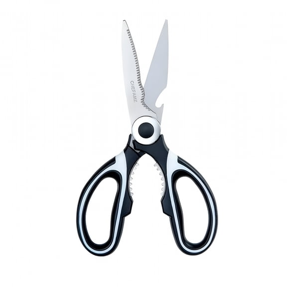 EXLEAF 2026 New Kitchen Scissors Premium Stainless Heavy Duty Kitchen Shears and Multifunctional Ultra Sharp Shears for Chicken Poultry Fish Meat Vegetables Herbs and Bbq for Home&Kitchen White