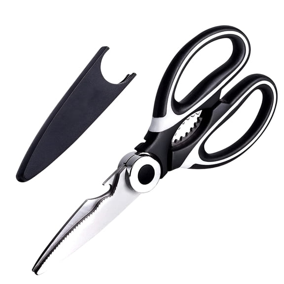 EXLEAF 2026 New Kitchen Scissors Stainless Steel Kitchen Scissors Versatile Heavy-Duty Scissors for Kitchen Small Tools for Cutting Food, Packaging, Herbs, Vegetables, Fish, Meat, Kitchen Prep.