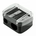 thumbnail image 1 of EXLEAF 2026 New Makeup Pencil Sharpener Eyeliner Sharpener Lip Pencil Sharpener Cosmetic Pencil Sharpener Dual Sharpener for Home, Travel, Salon, Makeup Kit, Beauty Studio (Black), 1 of 6