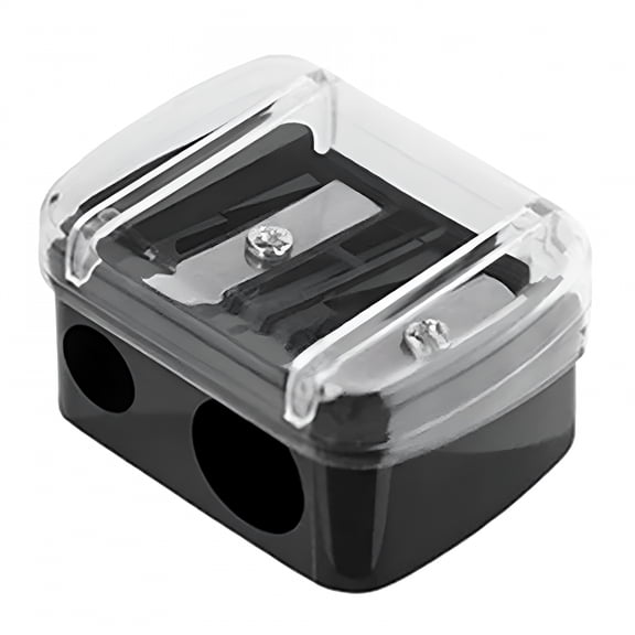 EXLEAF 2026 New Makeup Pencil Sharpener Eyeliner Sharpener Lip Pencil Sharpener Cosmetic Pencil Sharpener Dual Sharpener for Home, Travel, Salon, Makeup Kit, Beauty Studio (Black)